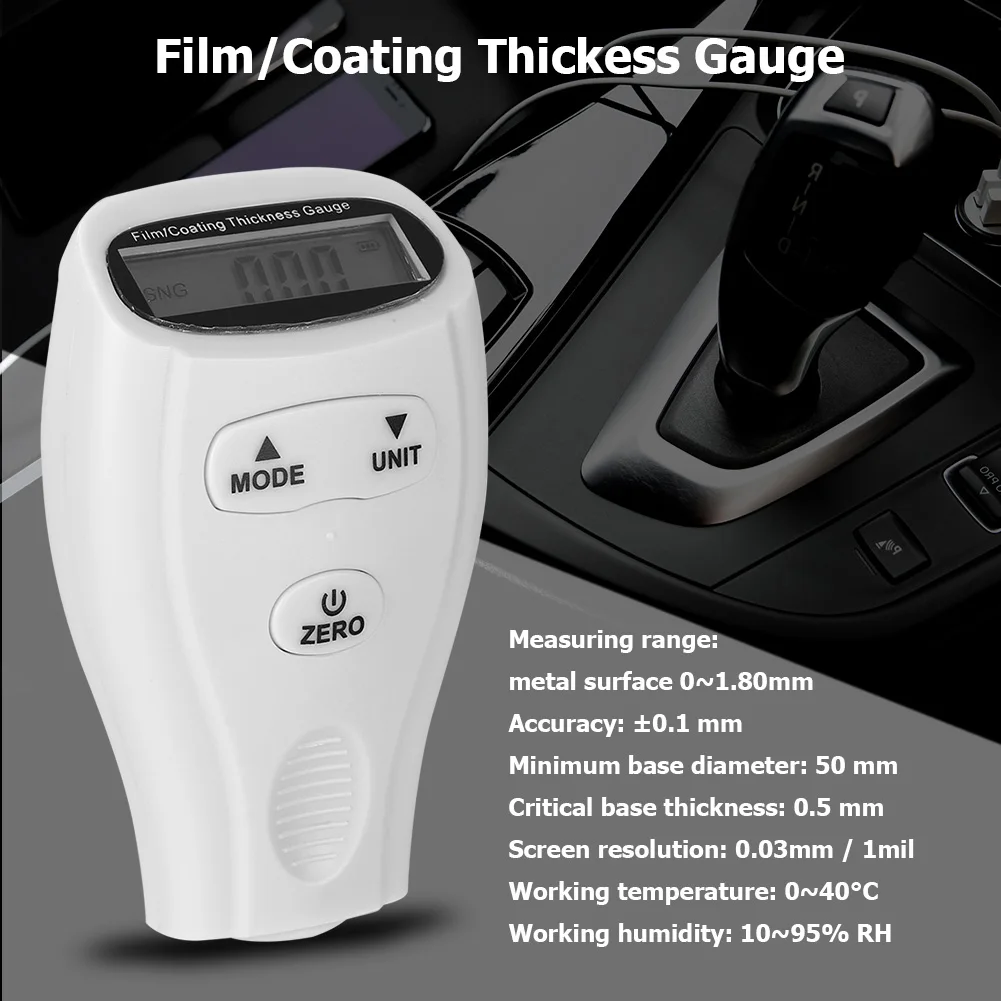 Digital Mini Automobile Thickness Gauge Car Paint Tester Thickness Coating Meter Coating Thickness Gauges