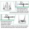 Airbrush Cover Cap Accessory Crown/ Tomahawk/ hollow condensing/distance Shape Air Brush Fan Caps Closed/ Spatter Cap 4