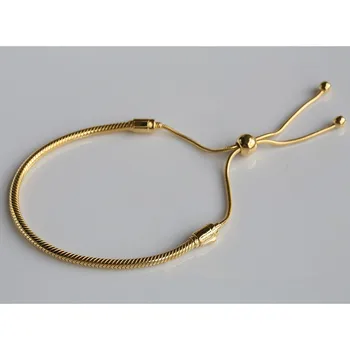 

Fashion Jewelry 925 charm spring collections Sparkling Slider charm bracelet women bangles jewelries