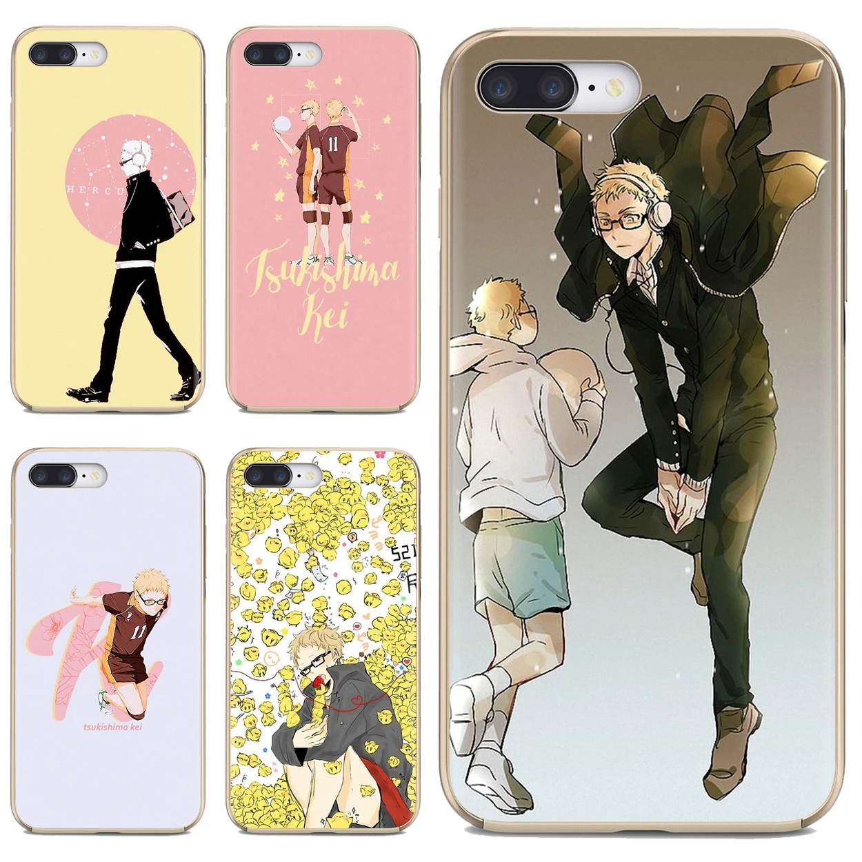 For Huawei Mate Honor 4C 5C 5X 6X 7 7A 7C 8 9 10 8C 8X 20 Lite Pro tsukishima kei Haikyuu anime series Art Silicone Phone Covers | Мобильные