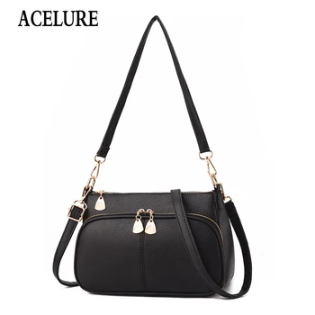 

ACELURE Small Fashion Women Crossbody Bags Solid PU Leatehr Clutch Fashion All-match Shoulder Bags Party Wedding Beautiful Bags