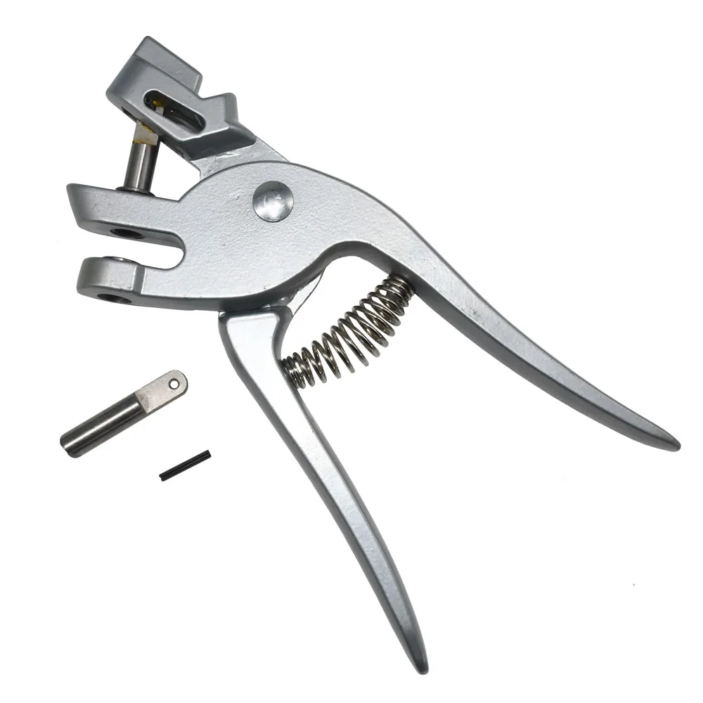 

1 шт. 8 мм Ушные бирки для животных, дырокол, плоскогубцы для крупного рогатого скота, овец, свиней, лошадей, Дырокол из нержавеющей стали, оборудование для идентификации животных