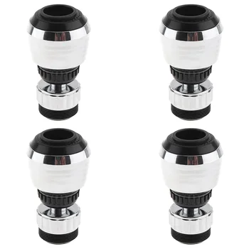

4pcs/set 360 Rotate Swivel Faucet Nozzle Bubbler with Water Purifier Saving Tap Aerator Diffuser Splashproof for Bathroom Faucet