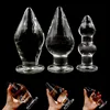 Dia 48/75/80mm Pyrex Crystal Glass Anal Plug Big Long Glass Butt Plug Penis G-spot Male Masturbator Dildo Sex Toys For Woman Men 1