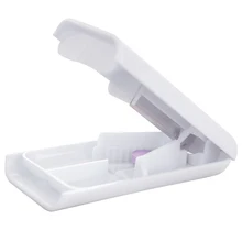 Коробка ABS Медицина Планшет Портативный эко-дружественный разветвитель чехол для хранения Мясорубка пилюль резак разделитель держатель дробилки