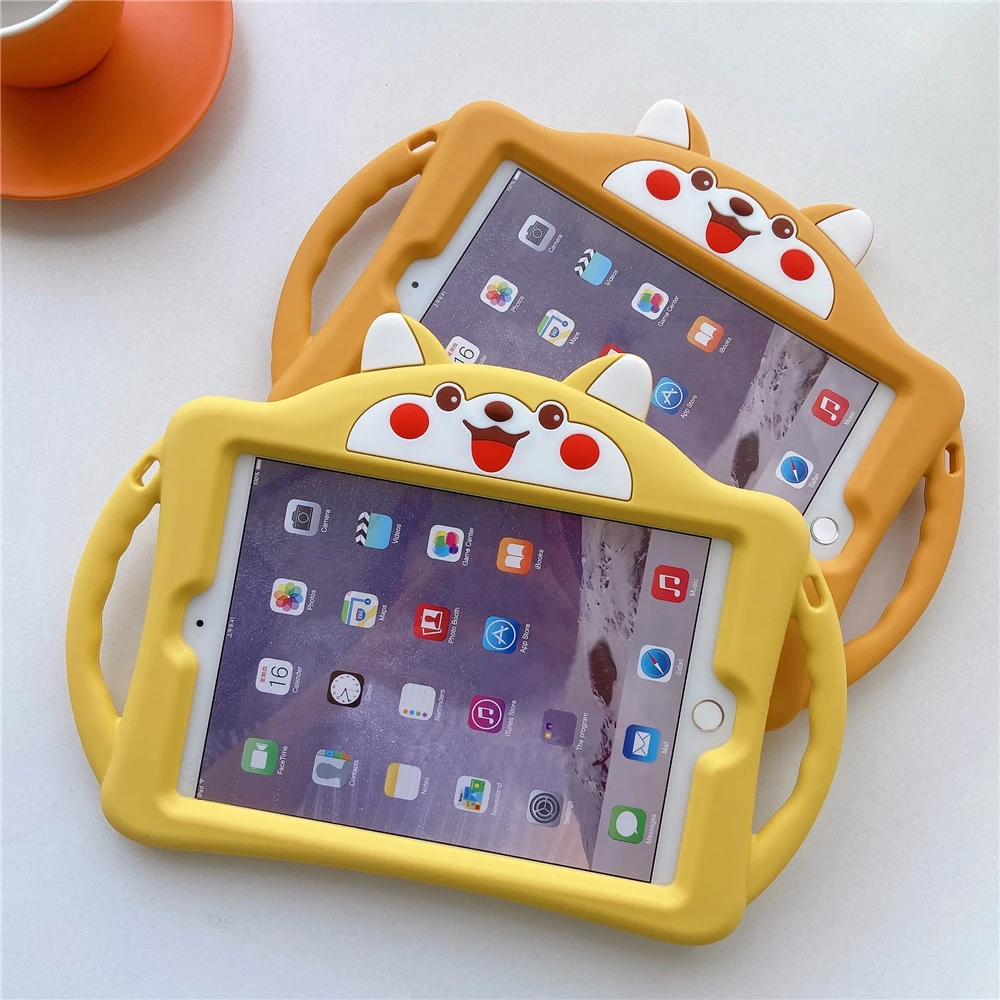Funda de silicona para niños y niñas, protector resistente a los golpes para iPad de 7ª y 8ª generación, pulgadas|Fundas tablets y libros electrónicos| - AliExpress