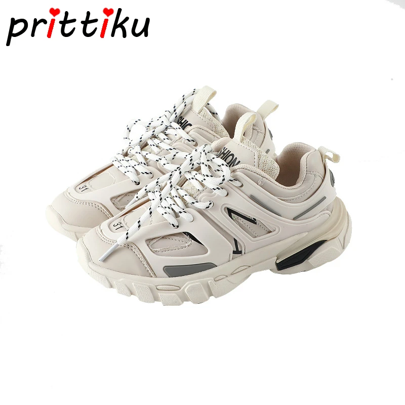 

Autumn 2019 Boys Girls Lace-Up Microfiber Leather Sneakers Toddler/Little/Big Kid Fashion Casual Trainers Children School Shoes