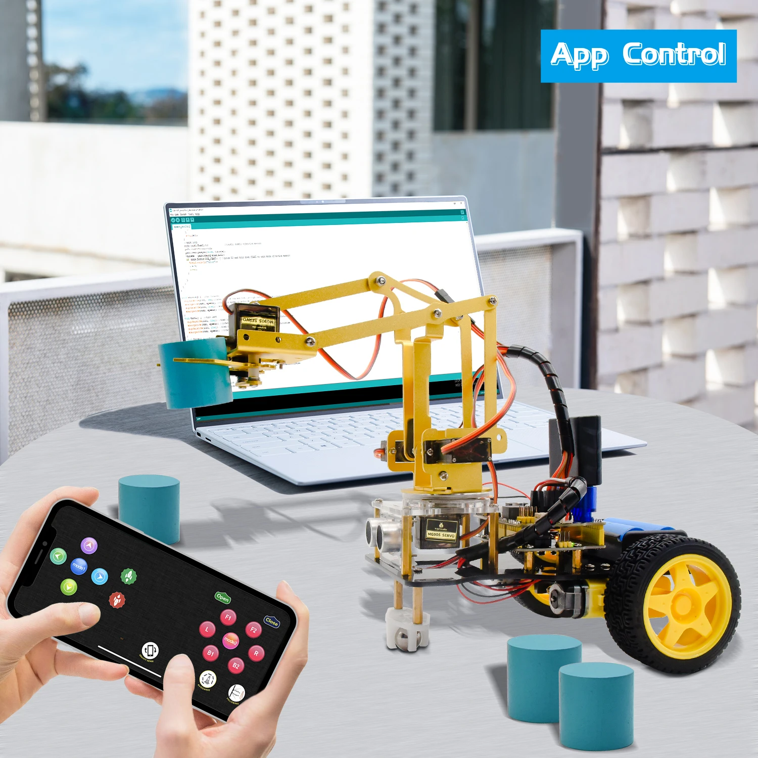 Android App Arduino Robotic Arm Bluetooth Control Diy Arduino