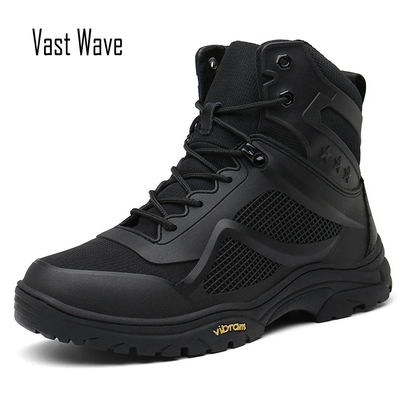  Vastwave Trekking Army Boots Military Boots Men Tactical Boots Zip Army Tactical Desert Combat Boot