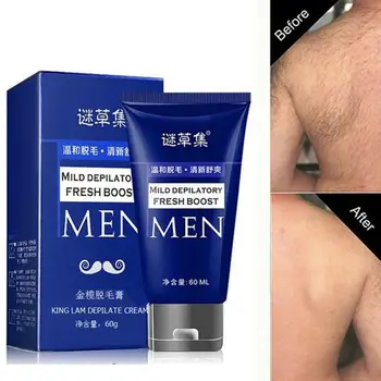 

Men Depilatory Cream With Natural Plant Body Leg Beards Armpit Organic Painless Mild Effectively Hair Removal