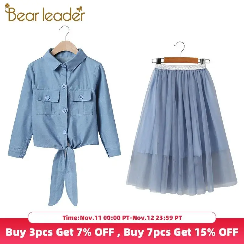 Bear Leader/детская одежда Комплект для девочек Сезон осень-зима Шерстяное пальто