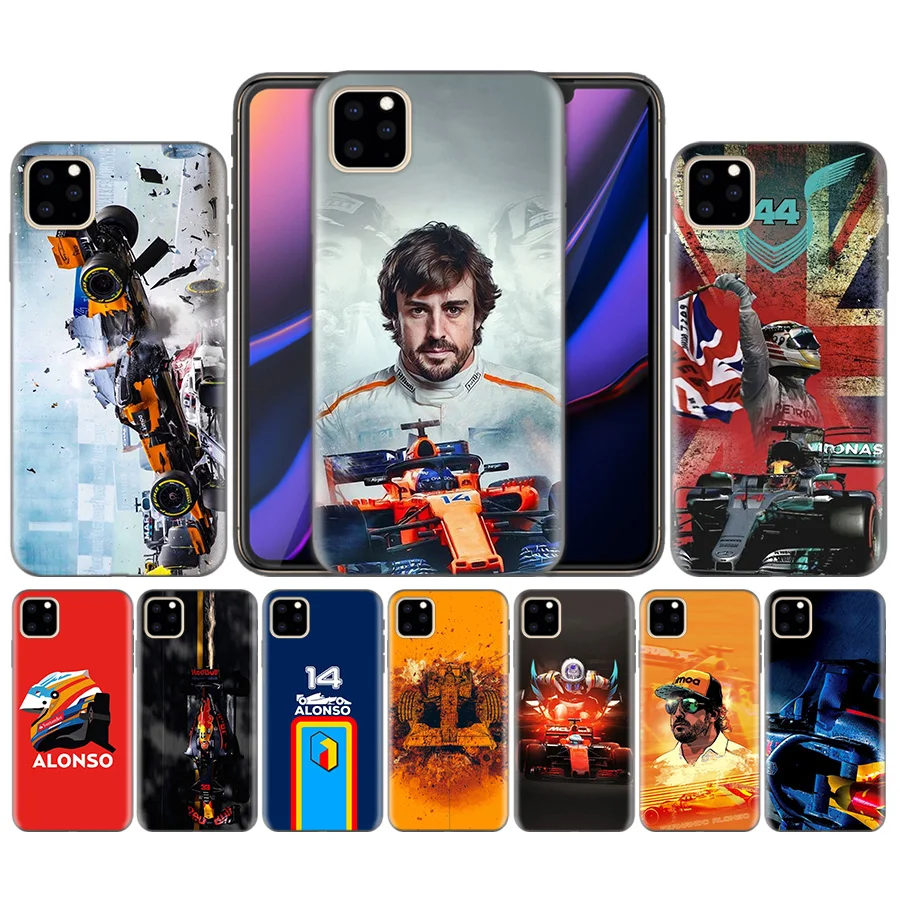 

TPU Silicone Phone Case Cover For iphone XR XS Max X 7 8 6 6S Plus 11 11Pro Max 5 5S 5C SE 7Plus 8Plus Fernando Alonso Fall Case