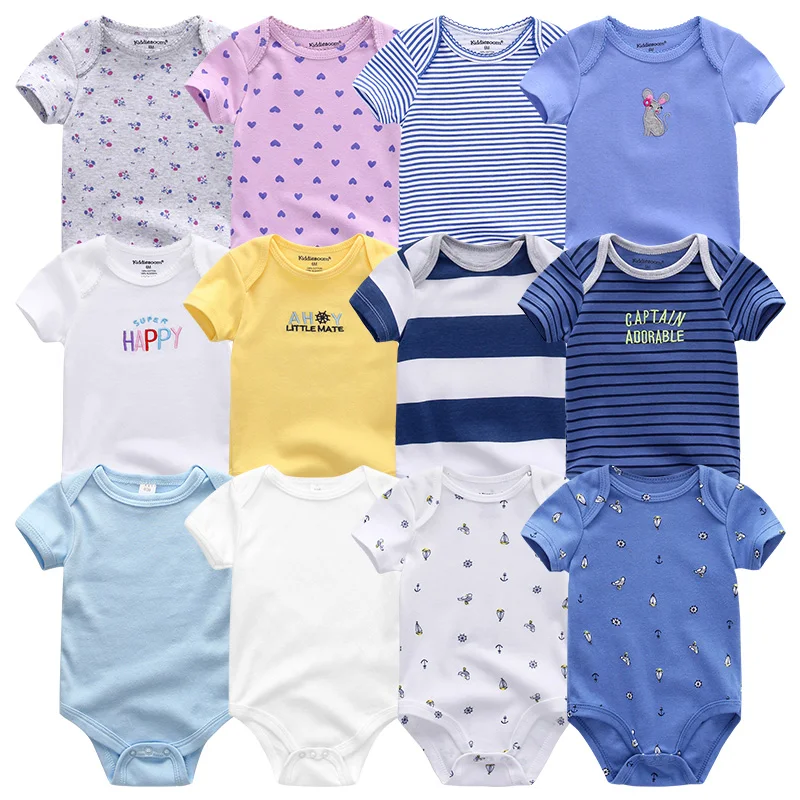 Uniesx Newborn Baby Bodysuits Clothing 6Pcs/Lots Infant Jumpsuits Cotton Children Clothes Baby Girls Boys Clothes Roupas de bebe