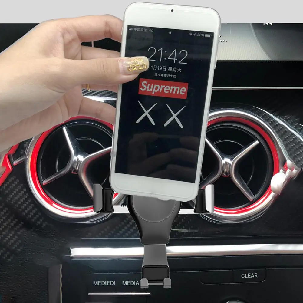 Автомобильный воздушный выход мобильного телефона кронштейн для Mercedes-Benz a-класс b-класс CLA GLA A180 B200 мобильный телефон навигационный кронштейн автомобиля