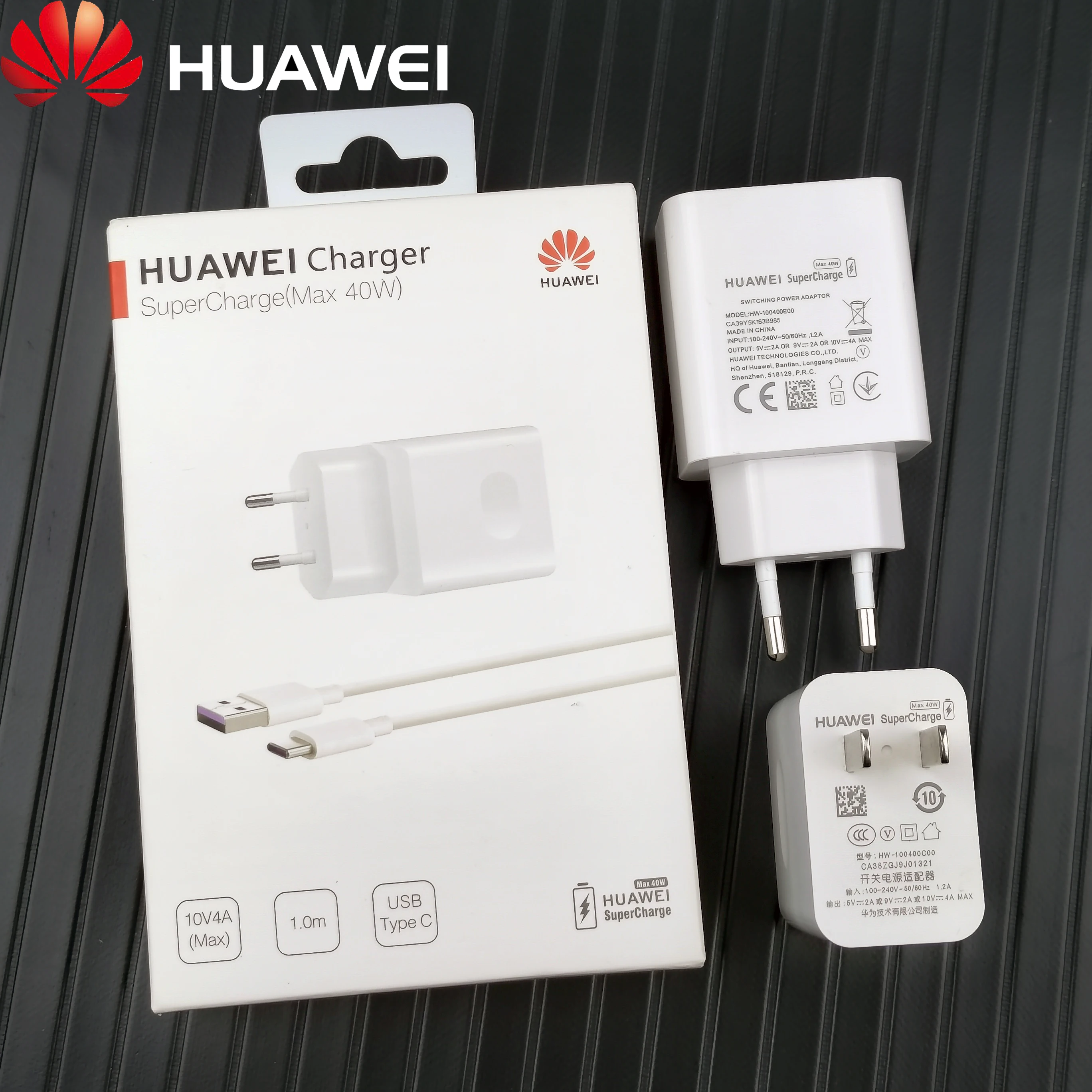 Huawei P30 Pro зарядное устройство оригинальный быстрый 40 Вт SuperCharge 5A(Max) Usb Type C адаптер