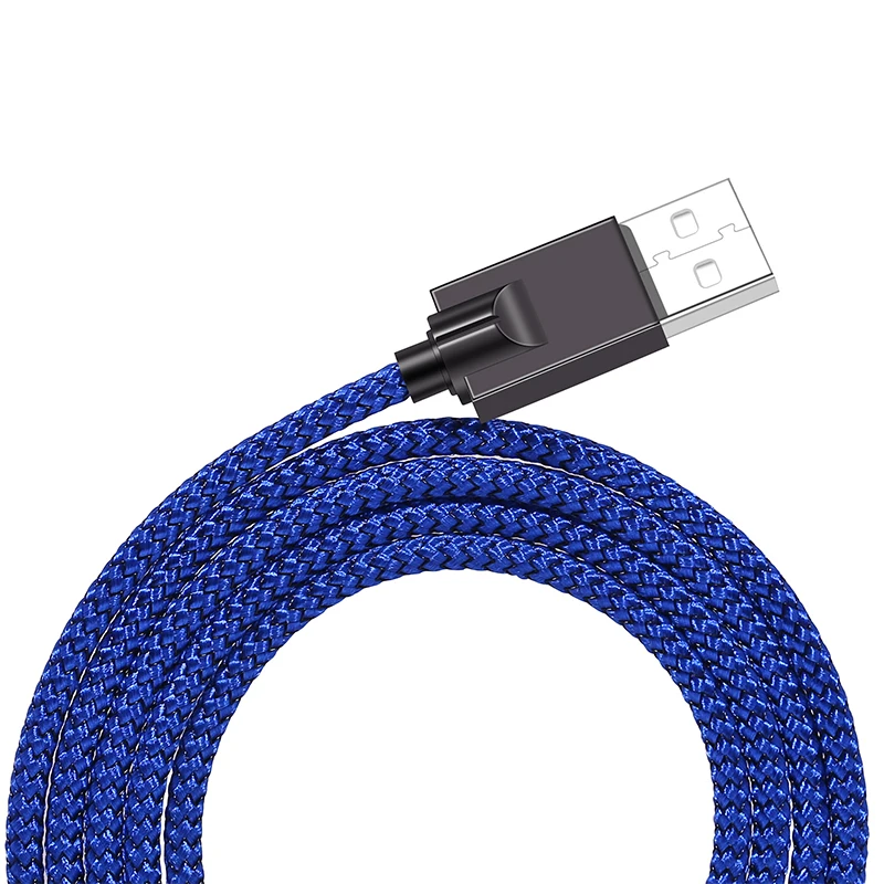 Кабель для быстрой зарядки для Mico USB кабели для мобильных телефонов 2.5A Быстрая зарядка строка данных для Android нейлоновая Передача данных USB