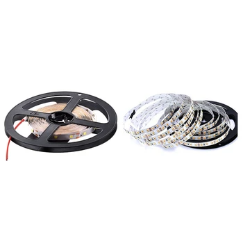 

1 Roll LED Tape White Base 5M SMD Front Emission 12V White & 1 Pcs 5M SMD 2835 600 LEDs 72W Warm White LED Lamp Strip