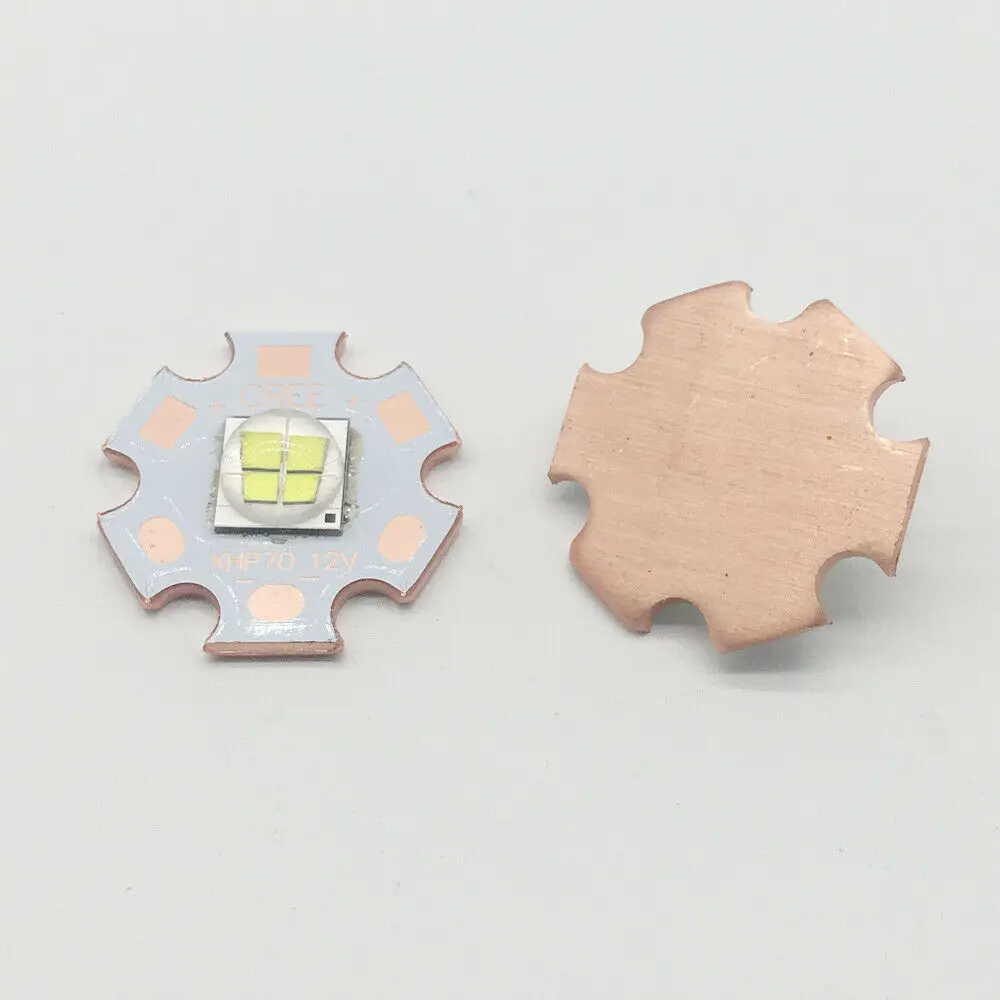 1 шт. 7070 20W 6V 12V светодиодный заменить Cree XLamp XHP70.2 XHP50.2 излучатель холодный White6500K