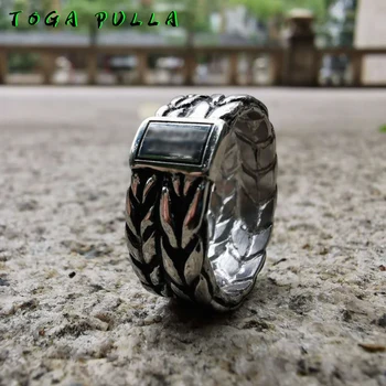 

High Quality Stainless Steel Buddha Rings For Men And Women Punk Biker Wide Chain Rings Motorcycle Tire Pattern Couple Jewelry