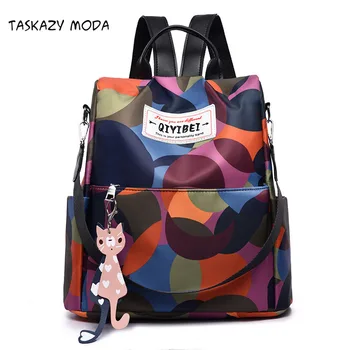 

Fashion Women Backpacks Vintage Korea Brand Design Bag Travel Anti Theft Backpack Nylon High Quality Small Rucksack 2020 New