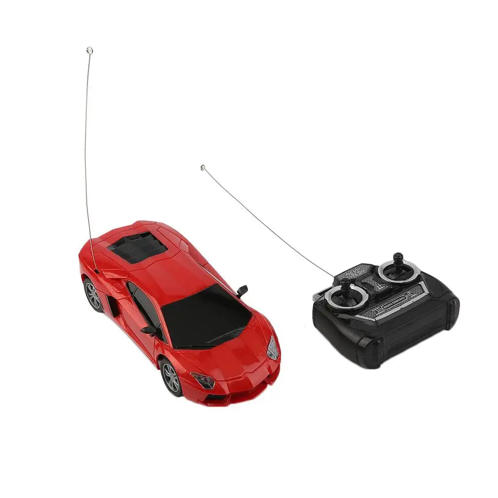 RC автомобиль 1:24 Детский Электрический пульт дистанционного управления игрушки 4 канала классический быстрый контроль скорости гоночный автомобиль детские игрушки подарки - Цвет: red