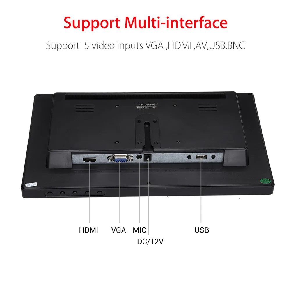 EYOYO 11 6 HDMI Monitor IPS 1920 1080 HD Touch Screen LCD Display Screen VGA For 5