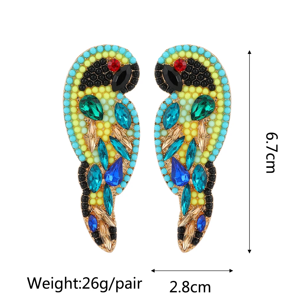 Ztech New Green Series Set Earrings Designer Jewelry Crystal Tassel Za Accessories Handmake Statement Bijoux Pendientes Brincos