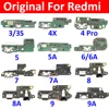 Original For Xiaomi redmi 3 3S 4 Pro 4X 5 5A 6 6A 7 7A 8 8A 9A USB Power Charging Connector Plug Dock Port Mic Flex Cable Board ► Photo 1/6