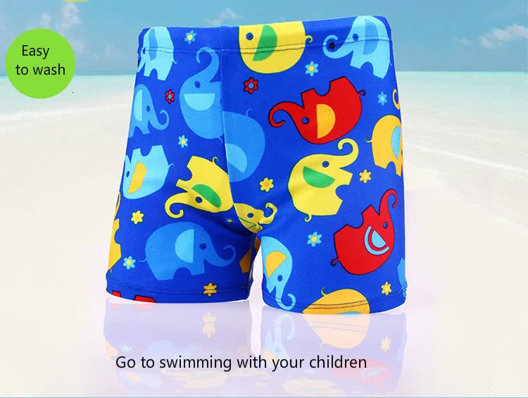 OKUQUBE/Новинка; Шорты для плавания для маленьких мальчиков; купальный костюм с рисунками животных; эластичная резинка; одежда для плавания; пляжная одежда с завязками; мягкие плавки;