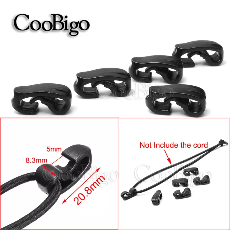 Elastic Straps External Strapping Plastic Buckle Snap Hook 25pcs For Outdoor Backpack Bag