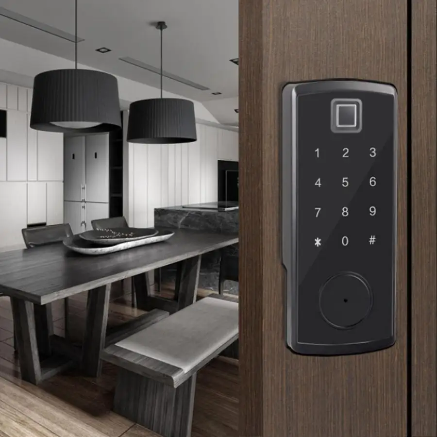 

Digital Fingerprint Password Keypad Card Reader Smart Electronic Door Lock