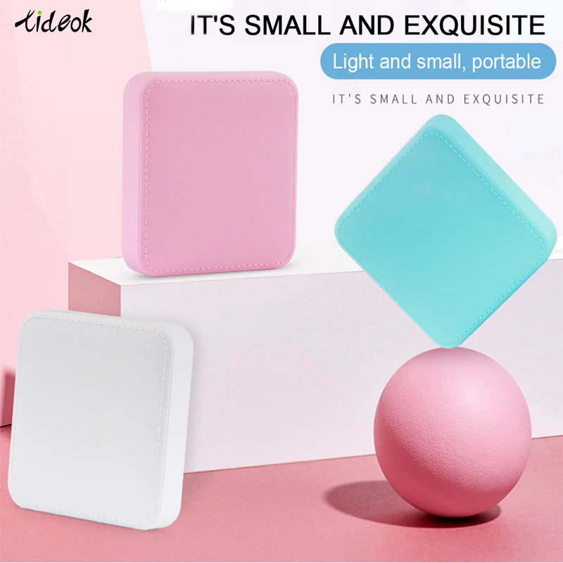 

Leather Mini Cube Mobile Power Portable Mobile Phone Charging Power Supply 10000mAh Mobile Power Supply For Huawei IPhone Millet