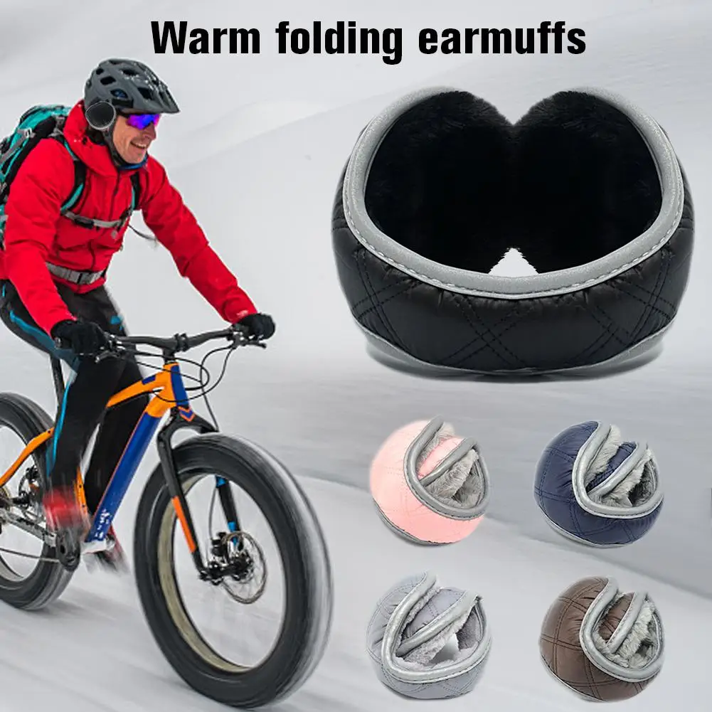 Winter Warmer Earmuff Outdoor Snowboarding Plush Earmuff Soft Thicken Folding Ear Cover Protector Gift For Ski Cycling Men Women