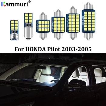 

KAMMURI 18Pcs No Error Canbus White LED Car Interior Light Package Kit For 2003 2004 2005 Honda Pilot led Interior Light + Tool