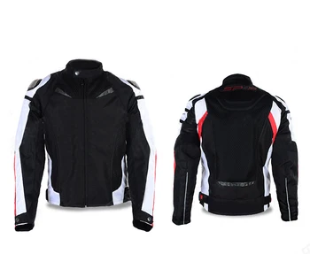 

Four Seasons Dain Super Speed Men's Textile Motorcycle Riding Jacket SPR Racing jacket with Protectors and Windproof Lining