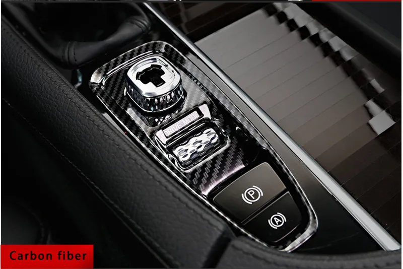 Для Volvo S90 углеродное волокно электронный ручной тормоз декоративная рама 1 шт