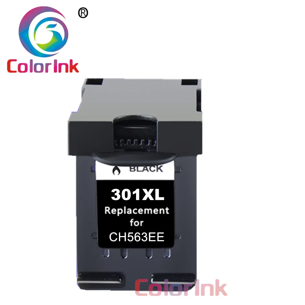 ColoInk пополнен 301XL сменный картридж для принтера для hp 301 XL CH561EE CH562EE для hp с чернилами hp Deskjet 1000 1050 2000 2050 2510 Envy 5530 - Цвет: 1 Black