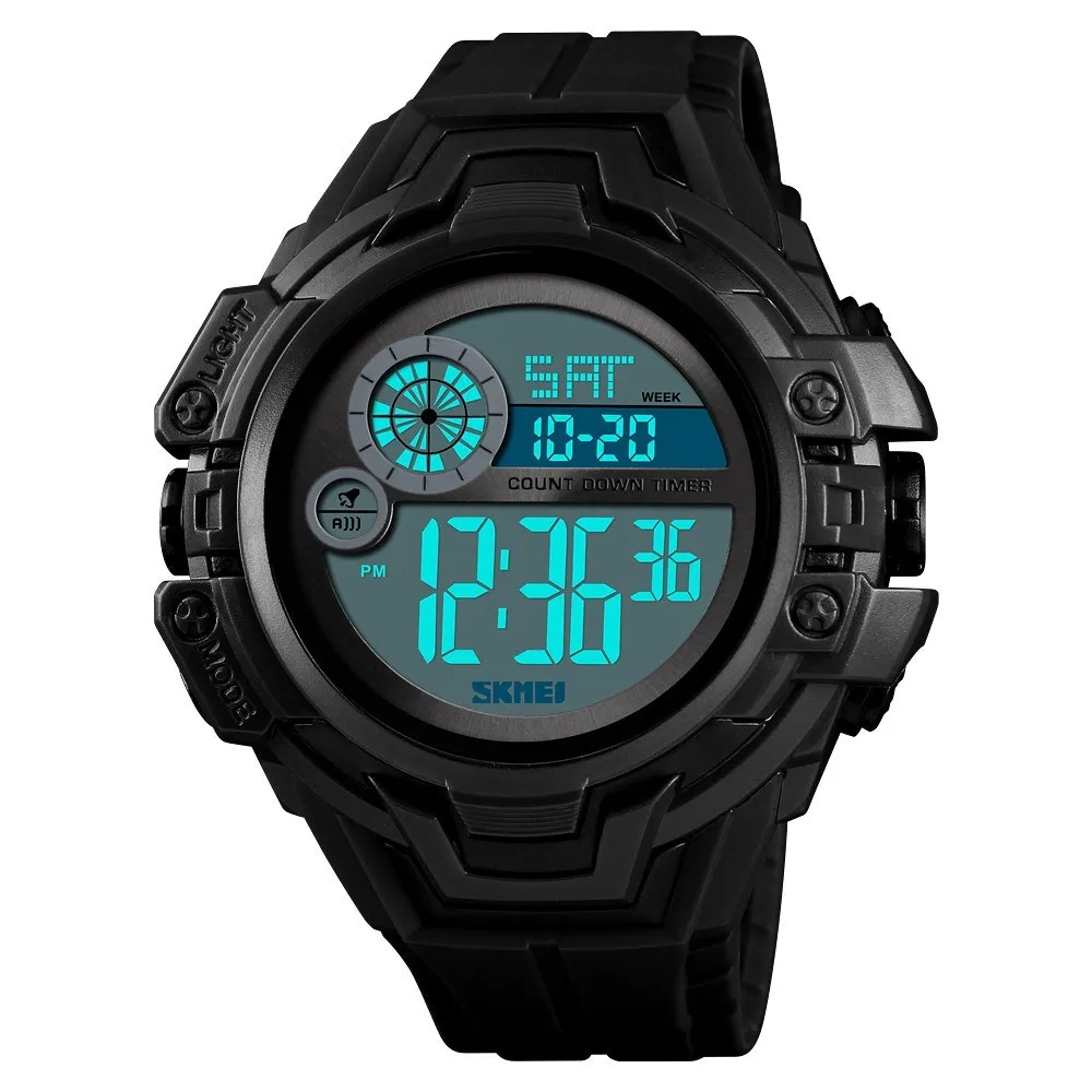 

SKMEI 1446 Men Digital Watch Brand Luxury Stopwatch Chronograph Sport Wristwatches Fashion Men's Military Electronic Watches