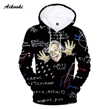 

Novelty Einstein 3D Hoodies Sweatshirts Boys/girls Pullover Casual Brand Sportswear Spring/Autumn Handsome Male 3d Hoodie