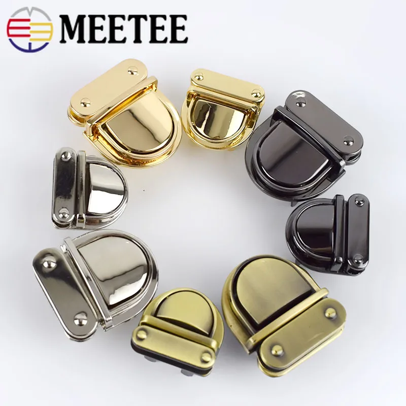 Meetee 5 шт. 25X2 мм/31X37mm металлические замки застежками защелкой пряжкой застежка для