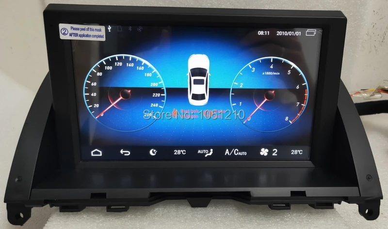Ouchuangbo аудио плеер радио для Mercedes Benz C class W204 C200 C220 C300 2007-2011 с 8 дюймов android 9,0 gps 4 Гб+ 64 ГБ