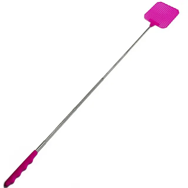 Flyswatter Fly Tapper Szúnyog Rovarok Swatter Telescopic Legfeljebb 73 Cm Rózsaszín - Image 3