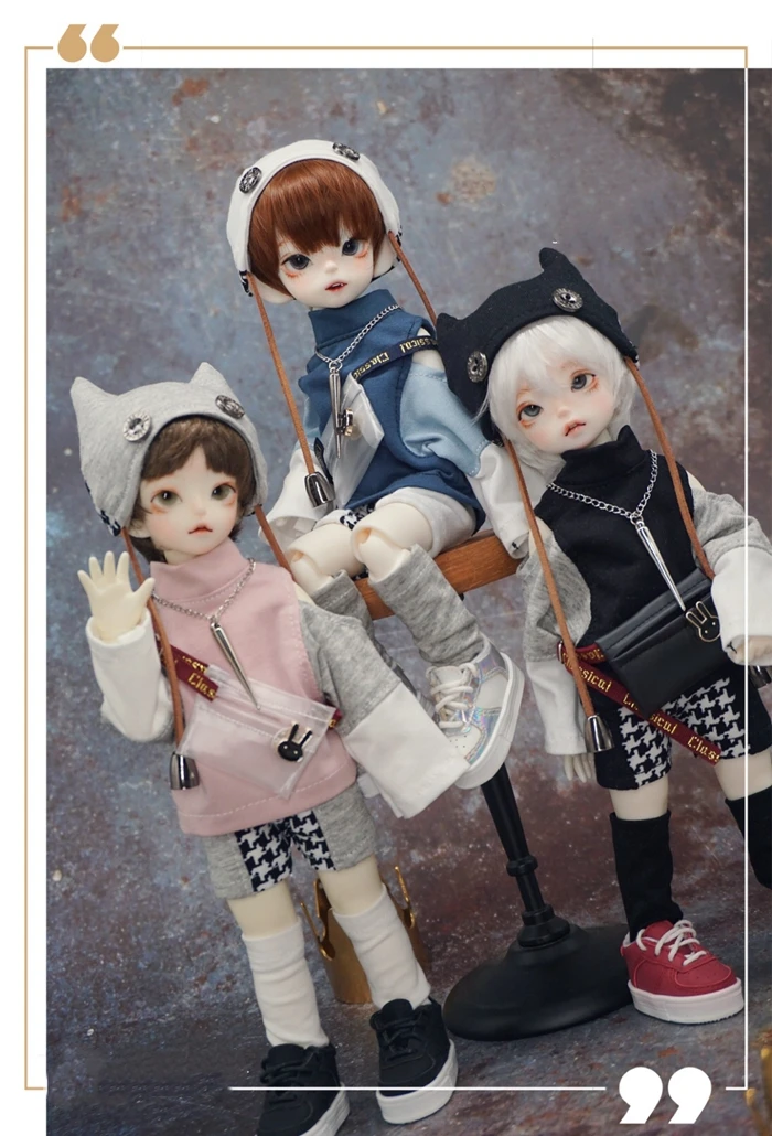 1/6 BJD SD Одежда для кукол, рубашка+ шорты+ шапка+ носки для 1/6, тонкая Одежда для куклы bjd, полный комплект