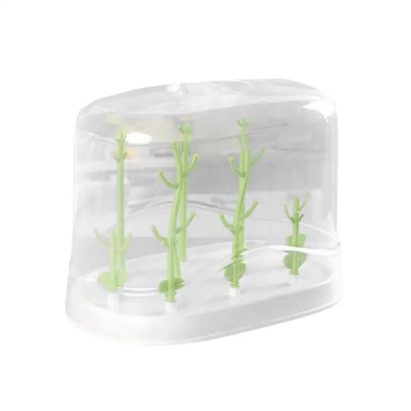 

Baby Milk Bottle Drying Rack Feeding Cup Pacifier Holder Tree Shape Stand Chassis Multifunctional Bracke Dust Cover 32X22.5CM