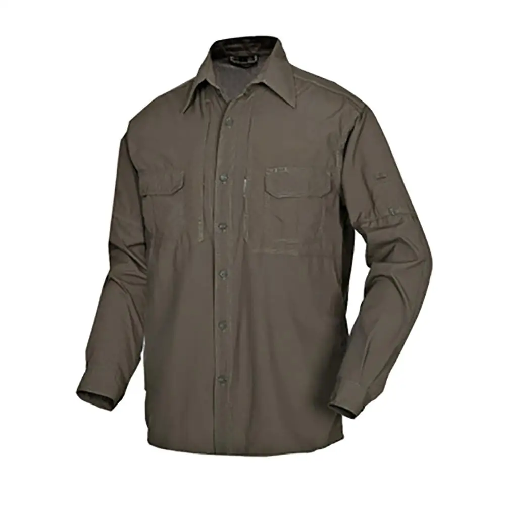 New Mens Quick-drying Shirt Jacket Cotton Tooling Zip Shirt Fashion Casual Long Sleeves Tops Shirts Outdoor Riding Jacket Cloth