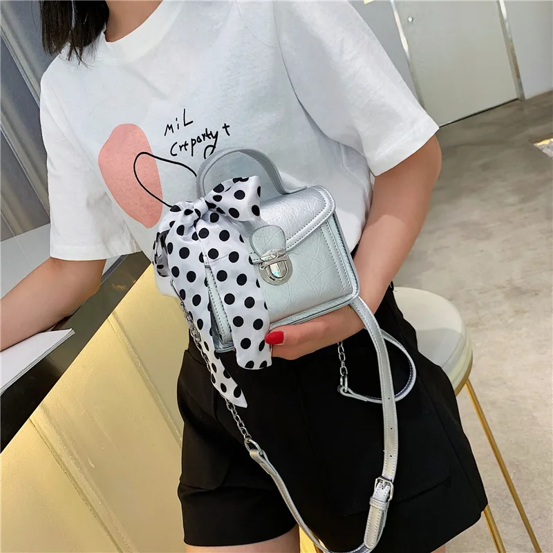 

ladies Korean version of Baijian Handbag New Single Shoulder Bag Fashion texture collision color oblique small square bag