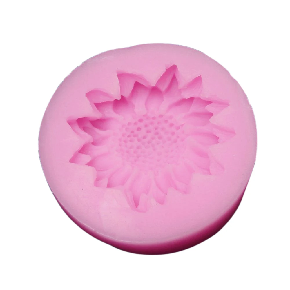 Подсолнечник силиконовые формы для мыла цветы Силикагель 3D ароматный, в форме косточки формы 3d свечи