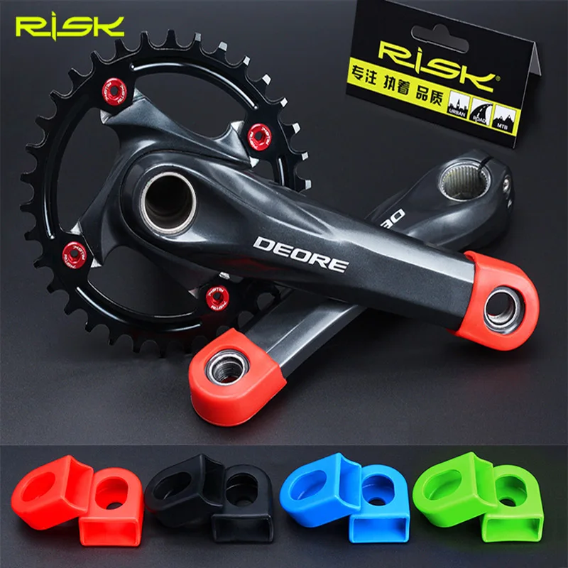 Details about / 1 Pair Crank Arm Protectors MTB Silicone Supplies Assembly Bike Durable