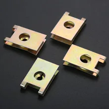 20 pces fixador do carro clipe base de parafuso u tipo j98 porca fixação prendedor clipes automóvel motor fender pára-choques guarda placa braçadeira 3mm