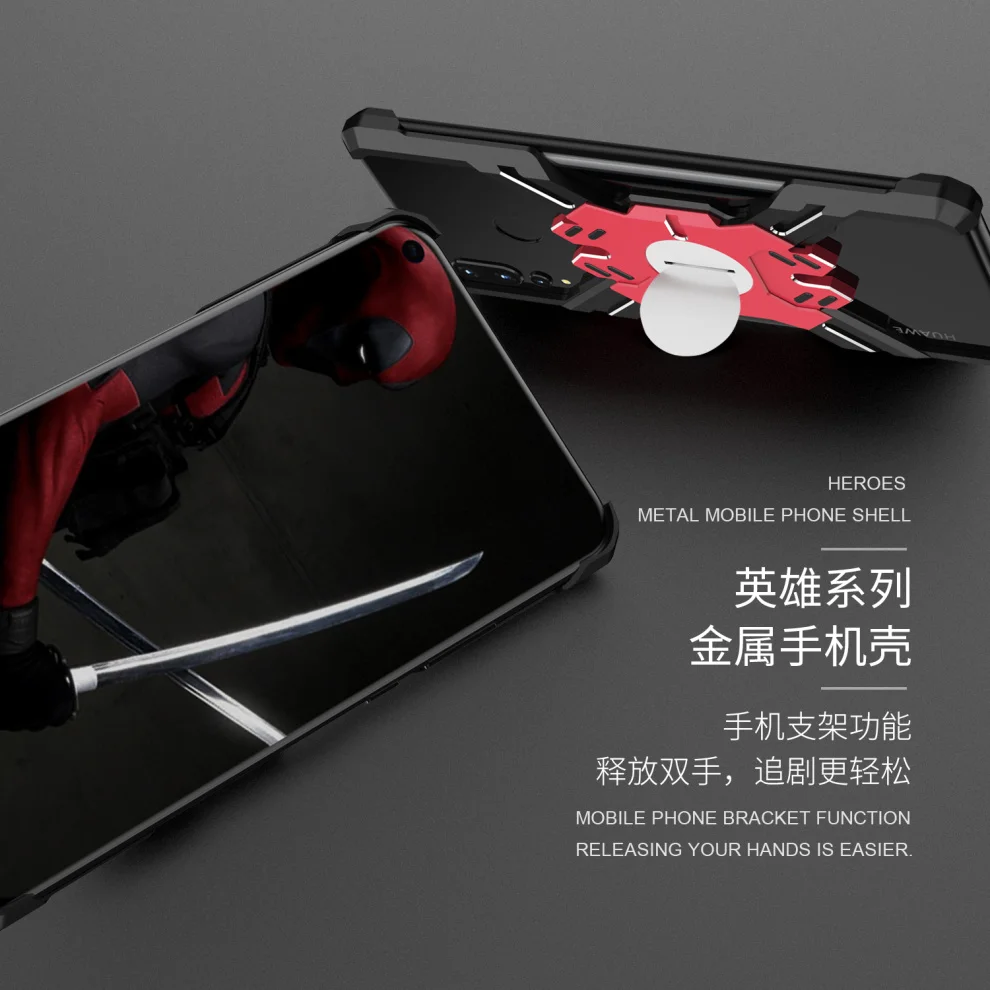 Герой Marvel элементы Алюминиевый металлический бампер чехол для huawei Nova 4 4e тонкий жесткий защитный бампер для телефона Nova 4e 4
